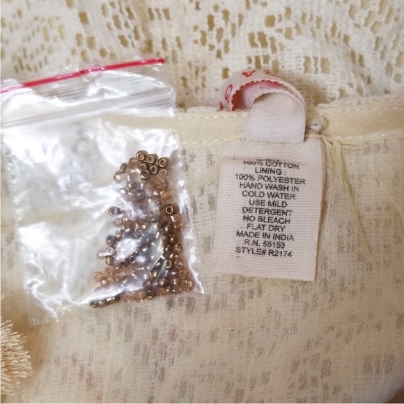 NWT RAGA Paolo Beaded Boho Shorts Romper - Picture 4 of 4